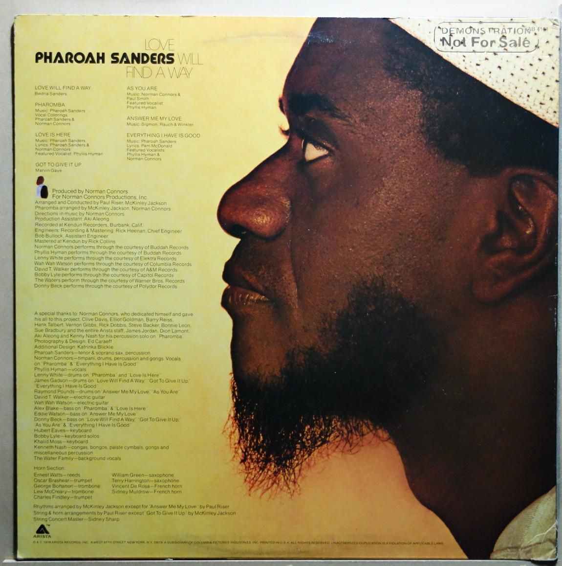 TRIBE ポスター 未開封 B2 Pharoah Sanders Herbie Pharoah Sanders: Harvest Time Live (1977) Luaka Bop 2023