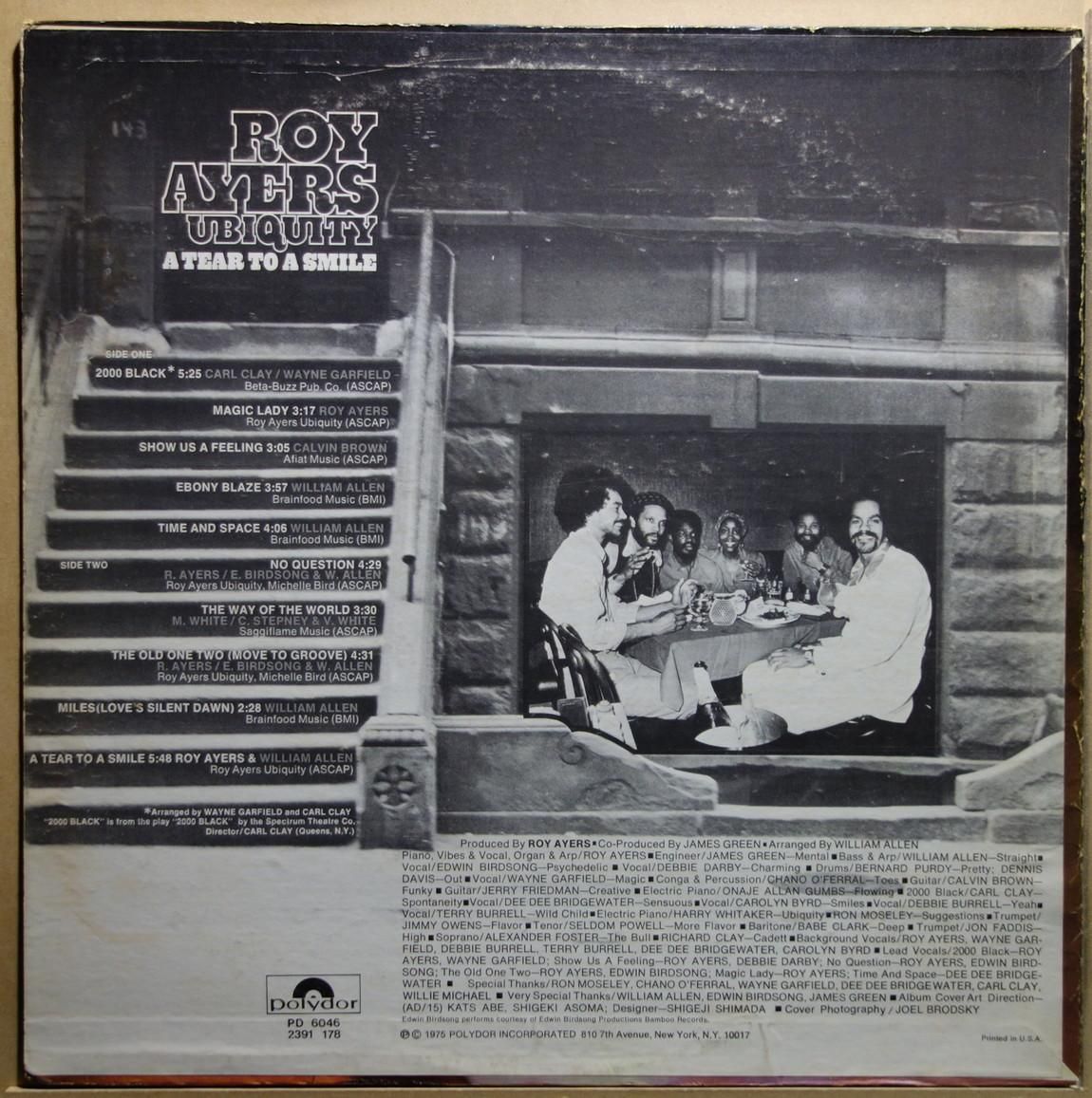 洋楽 Roy Ayers Ubiquity A Tear To A Smile LP Roy Ayers Ubiquity – A Tear To A Smile | Releases | Discogs