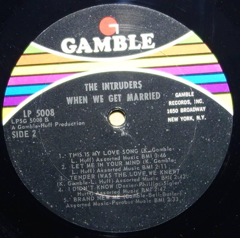 THE INTRUDERS-when we get married