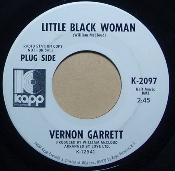 Vernon Garrett - Little Black Woman / Long Lonely Nights