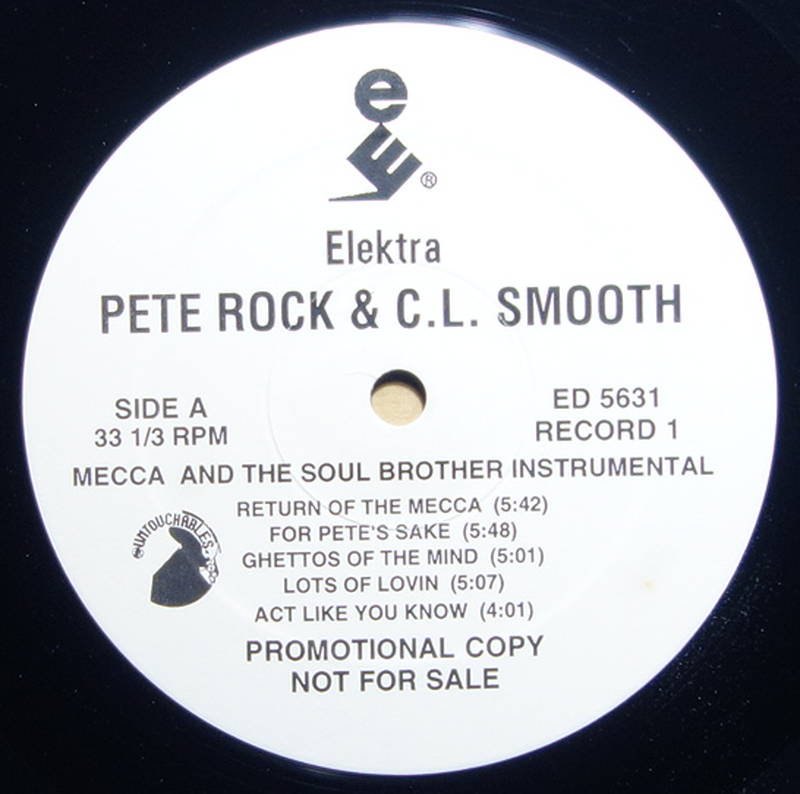 heltinde hylde ligegyldighed Pete Rock & C.L. Smooth - Mecca And The Soul Brother Instrumental -  Vinylian - Vintage Vinyl Record Shop