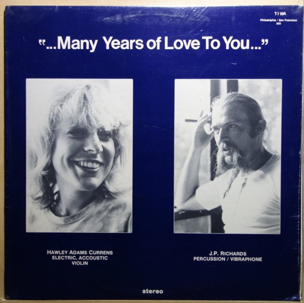 Hawley Adams Currens / J.P. Richards - Many Years Of Love To You...