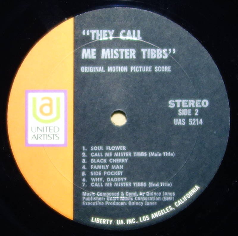 Quincy Jones They Call Me Mister Tibbs Vinylian Vintage Vinyl  Record Shop