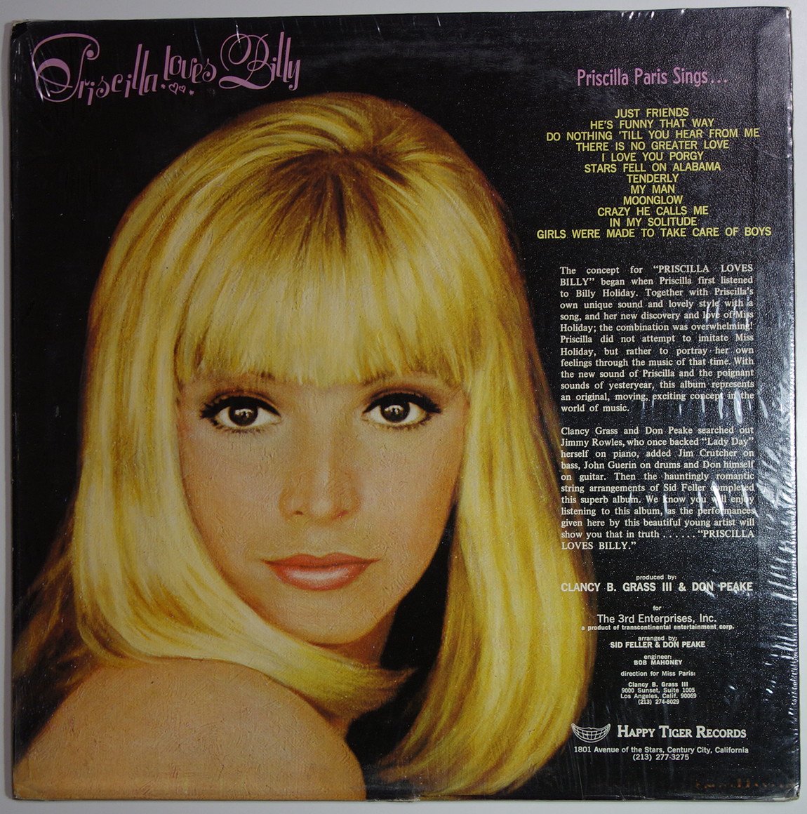 241107 PRISCILLA PARIS / Priscilla Loves Billy(LP) | geoptima.ma