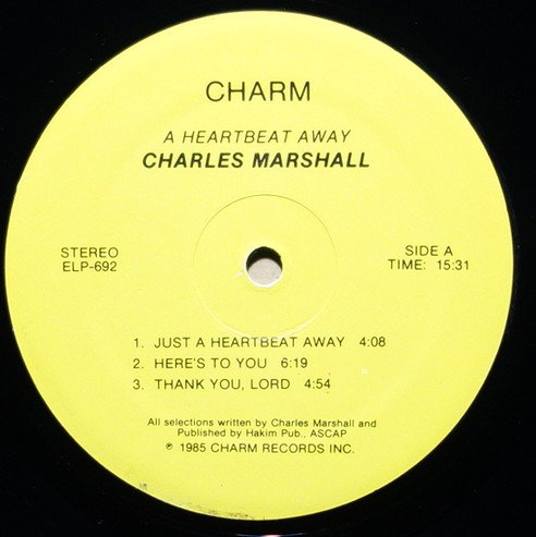 Charles Marshall - A Heartbeat Away - Vinylian - Vintage Vinyl Record Shop