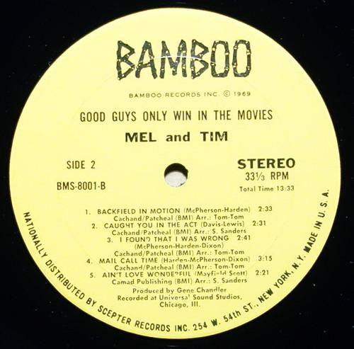 Mel & Tim - Good Guys Only Win In The Movies - Vinylian
