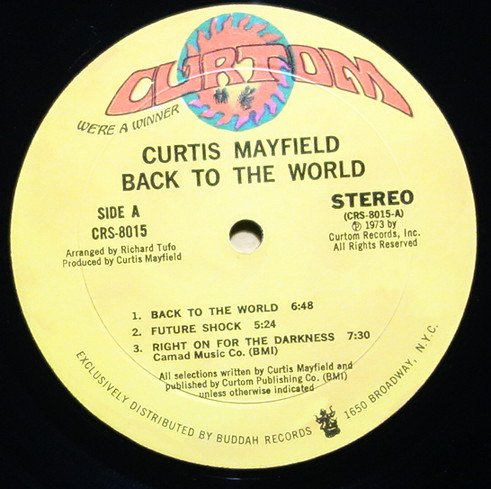 Curtis Mayfield - Back To The World - Vinylian - Vintage Vinyl Record Shop