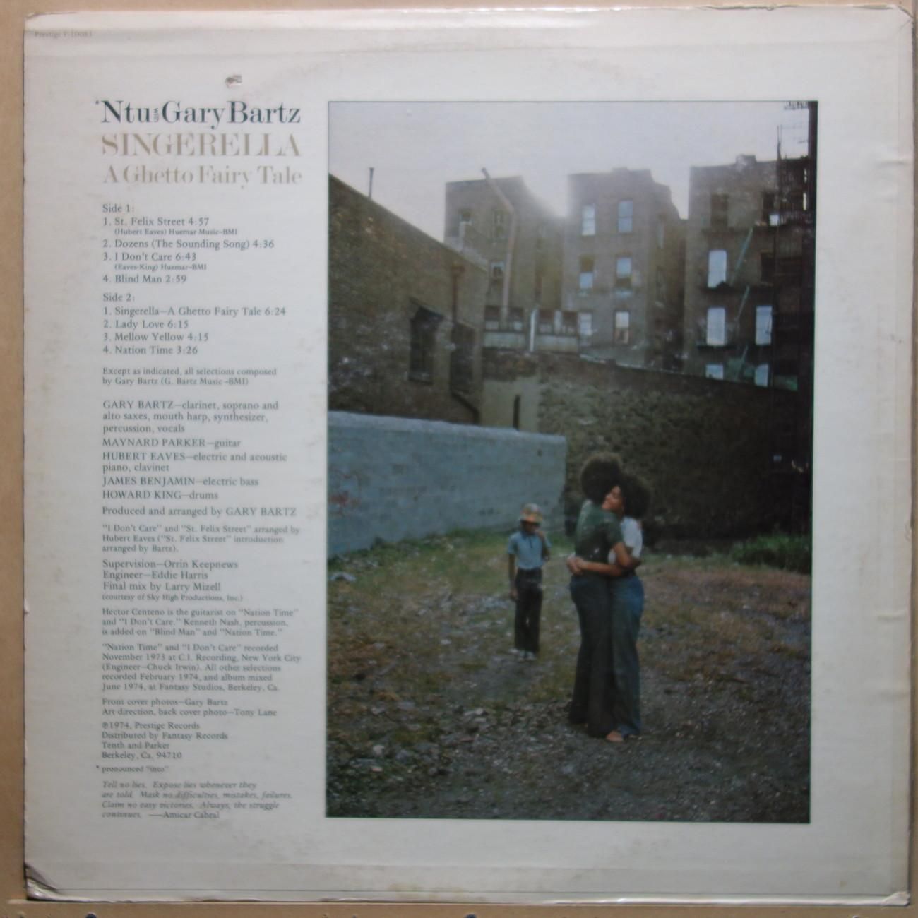 Ntu With Gary Bartz - Singerella - A Ghetto Fairy Tale