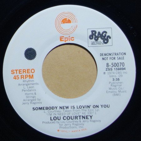 Lou Courtney - Somebody New Is Lovin' On You