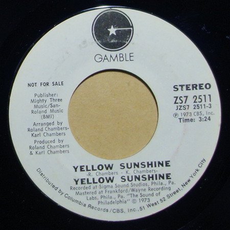 Yellow Sunshine - Yellow Sunshine