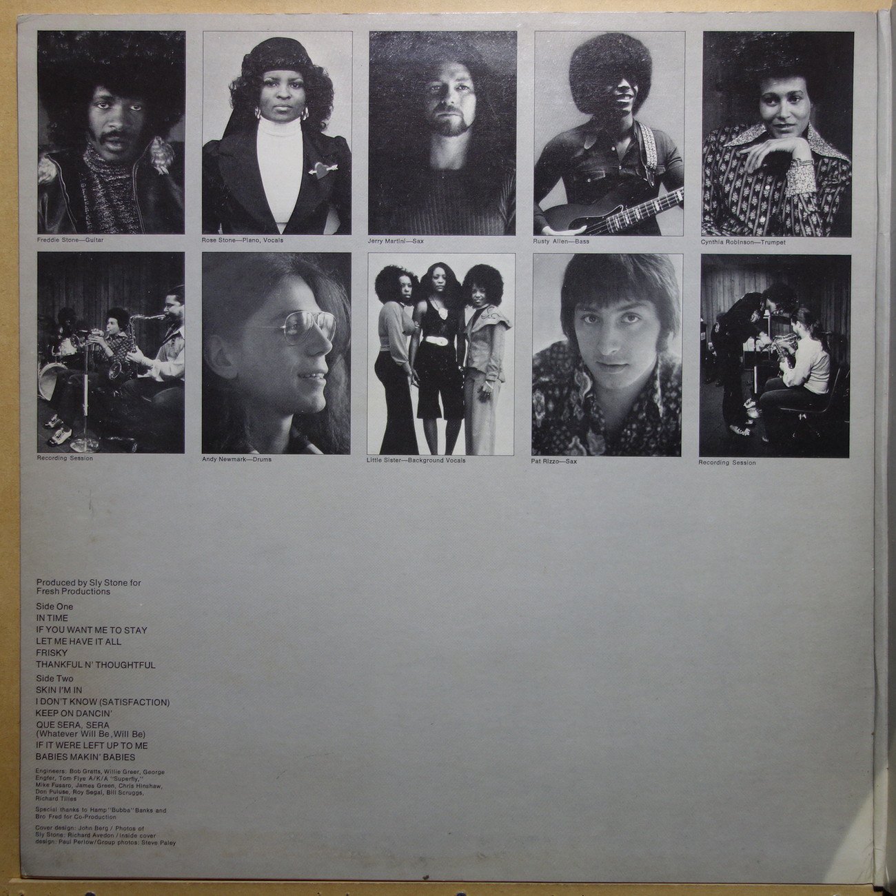 Sly And The Family Stone - Fresh - Vinylian - Vintage Vinyl Record