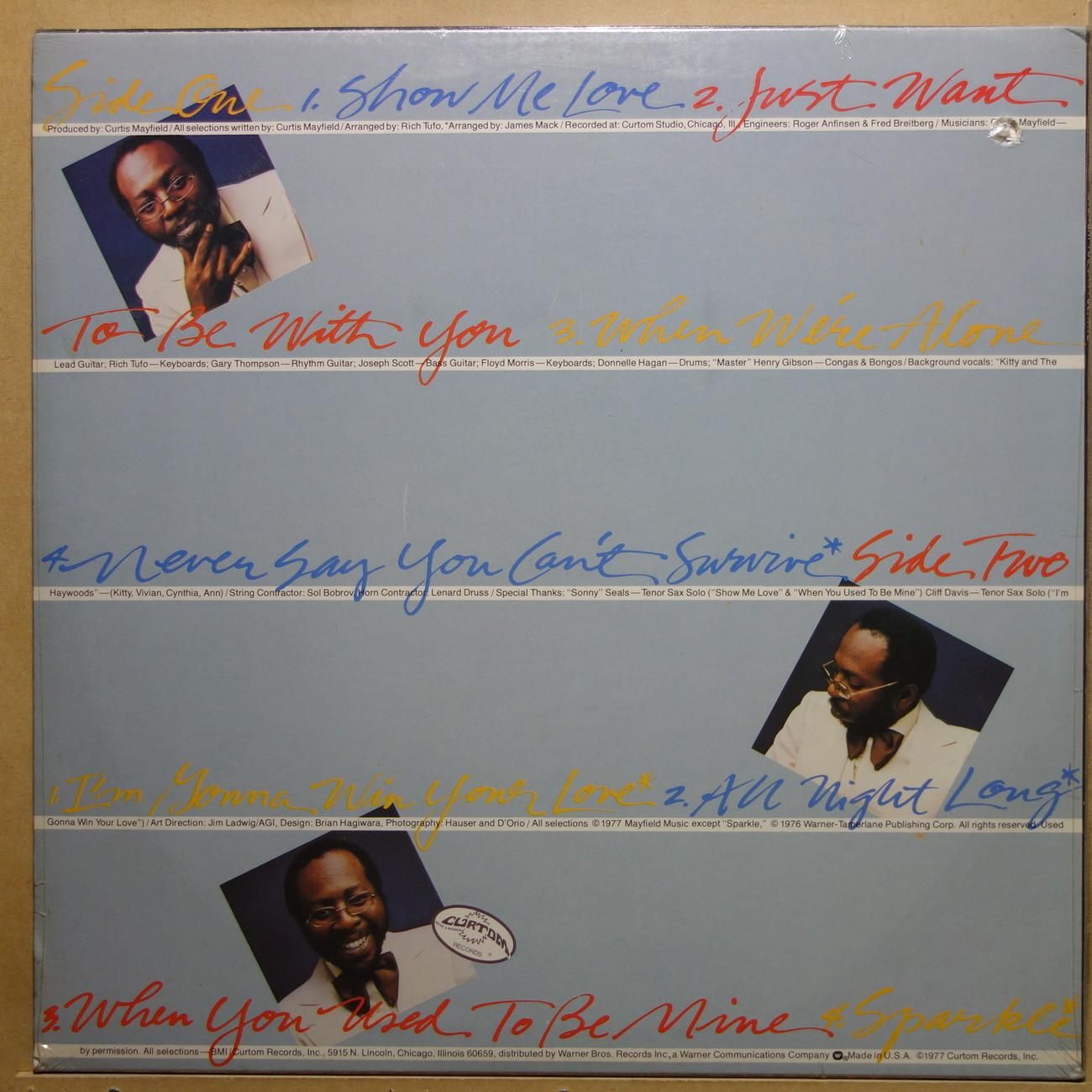 Cynthia ロー・シンガー 未開封レコード Curtis Mayfield