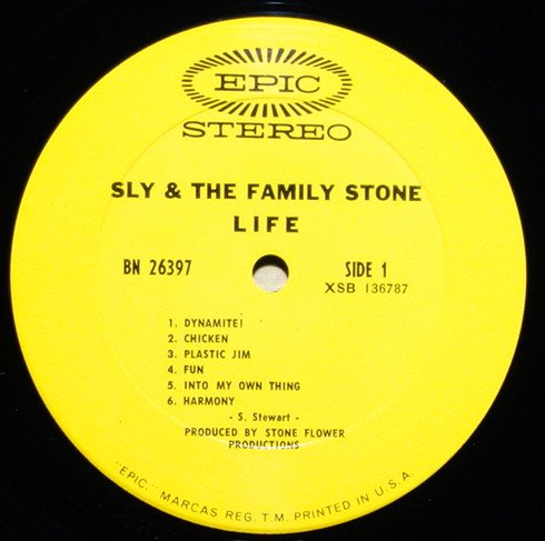 Sly & The Family Stone - Life - Vinylian - Vintage Vinyl Record Shop