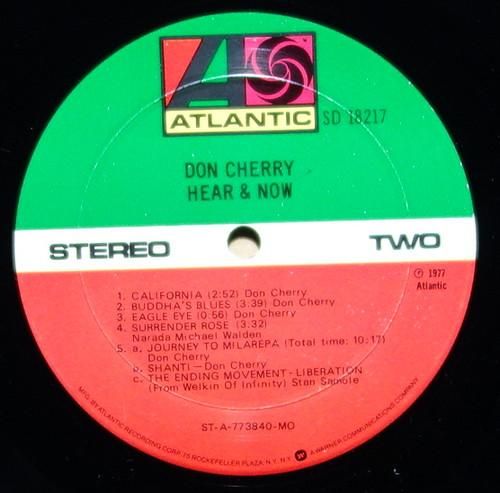 Don Cherry - Hear & Now - Vinylian - Vintage Vinyl Record Shop