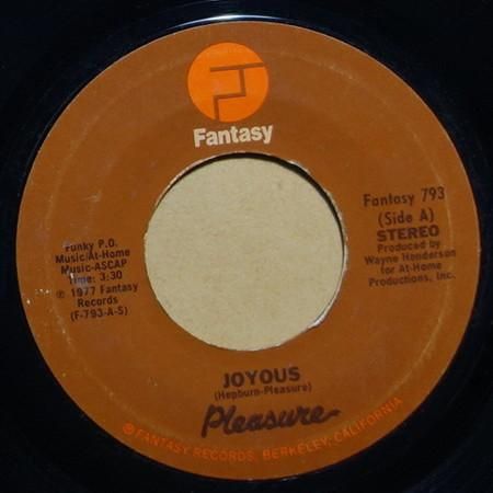 US/ Pleasure Joyous LP レコード PLEASURE / Joyous (LP) / Fantasy | WAXPEND RECORDS