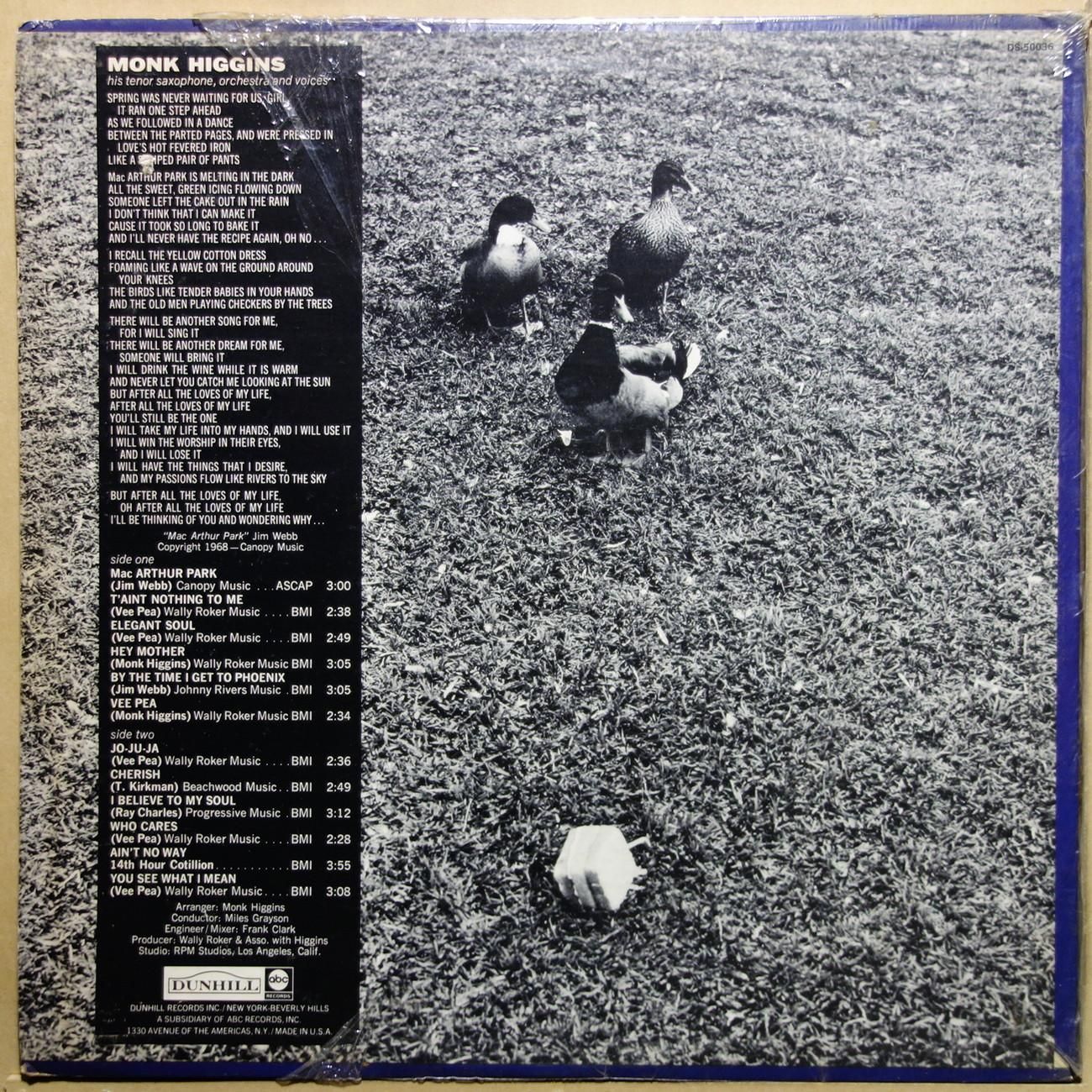 Monk Higgins / Little Mama(LP) / United Artists 1972 US