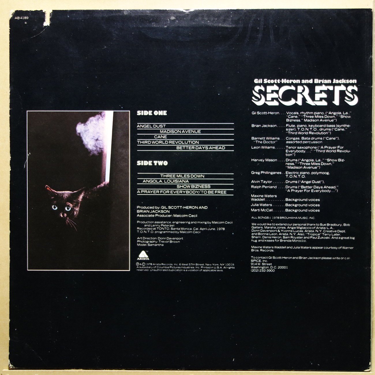 Gil Scott-Heron And Brian Jackson - Secrets - Vinylian - Vintage Vinyl  Record Shop