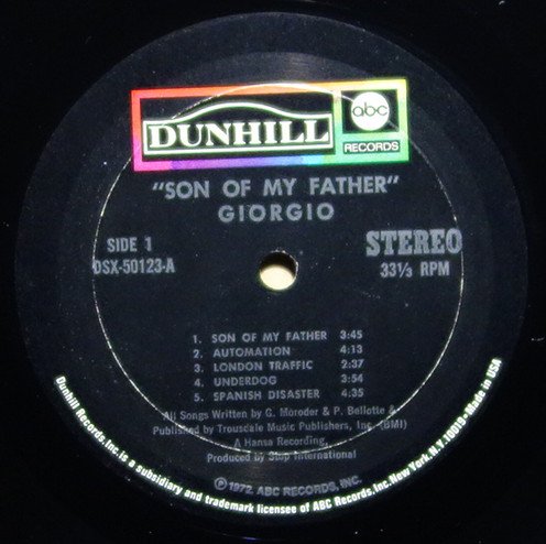 giorgio son of コレクション my father レコード