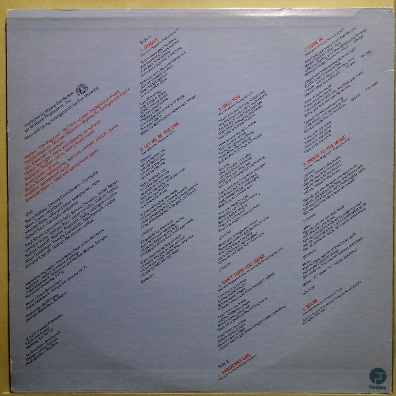 US/ Pleasure Joyous LP レコード PLEASURE / Joyous (LP) / Fantasy | WAXPEND RECORDS