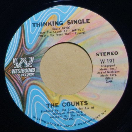 The Counts - Thinking Single / Why Not Start All Over Again