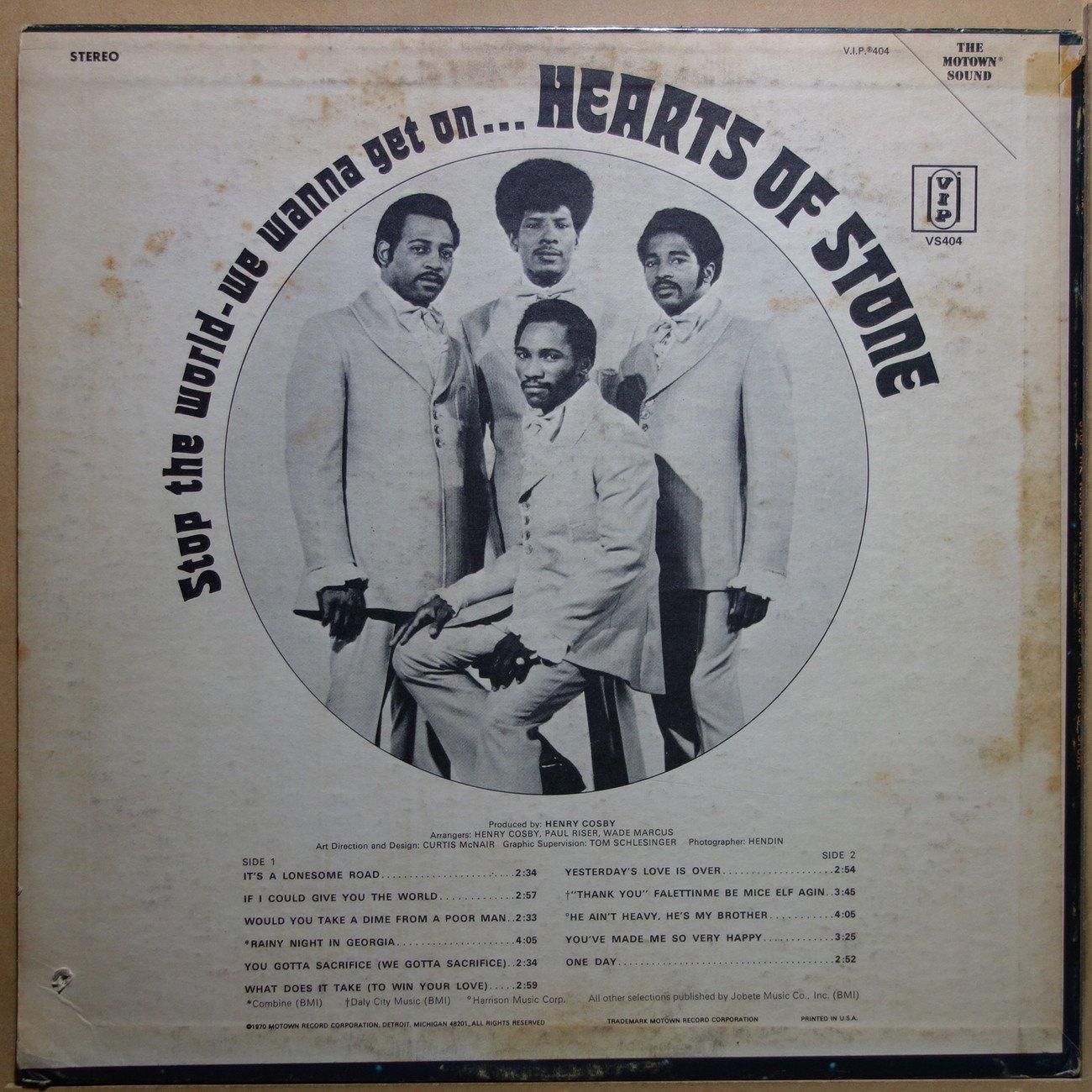 Hearts Of Stone - Stop The World-We Wanna Get On - Vinylian