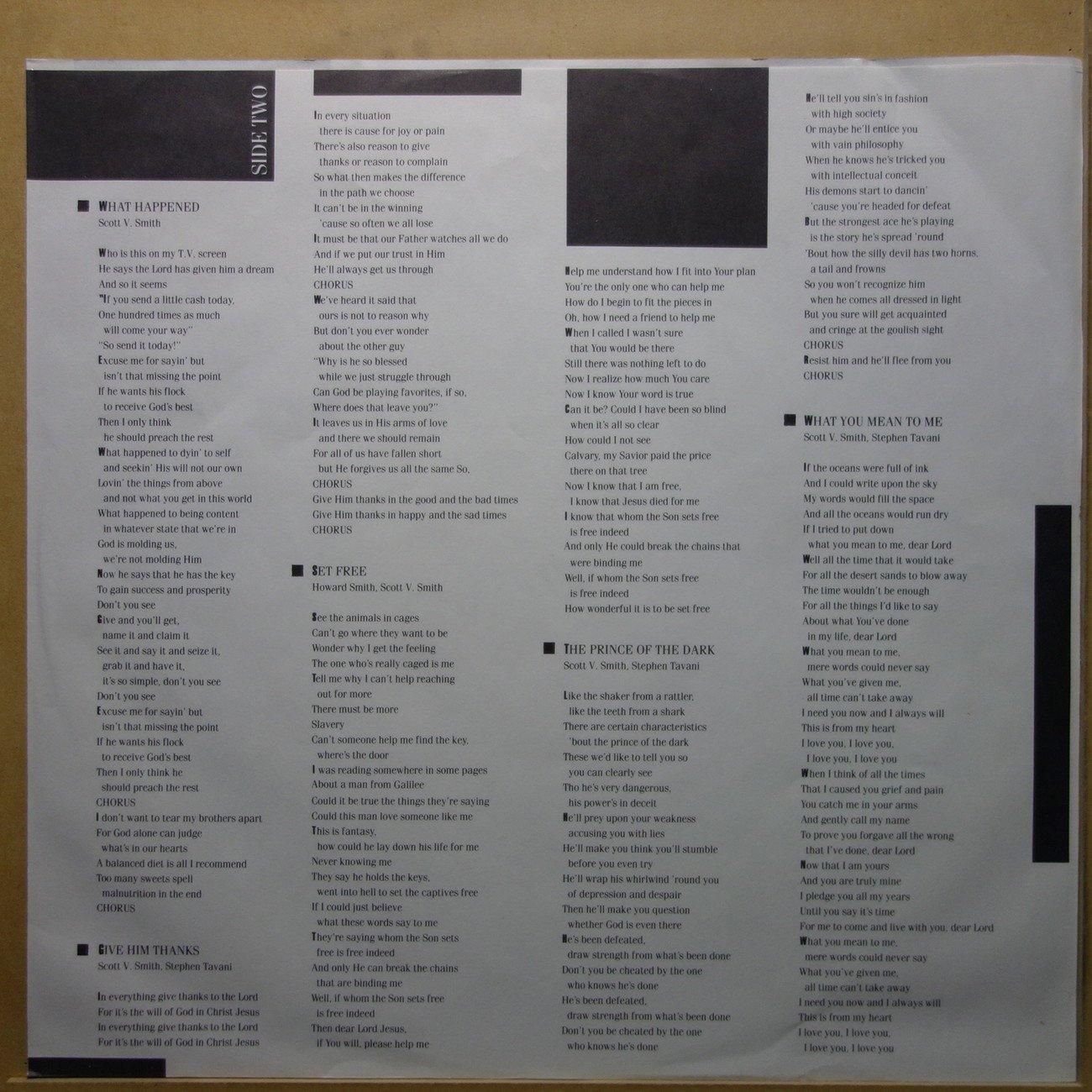 Scott Smith - Face To Face - Vinylian - Vintage Vinyl Record