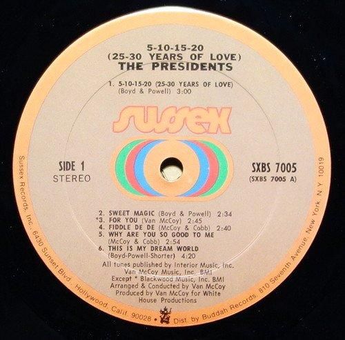 【受注生産品】 5-10-15-20-25-30 - Presidents The Years Vinylian - Love Of 洋楽