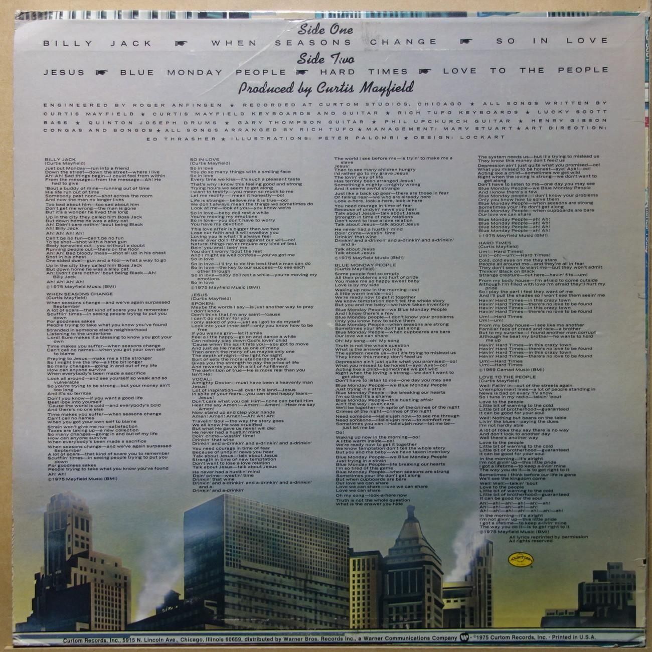 Curtis Mayfield - There's No Place Like America Today