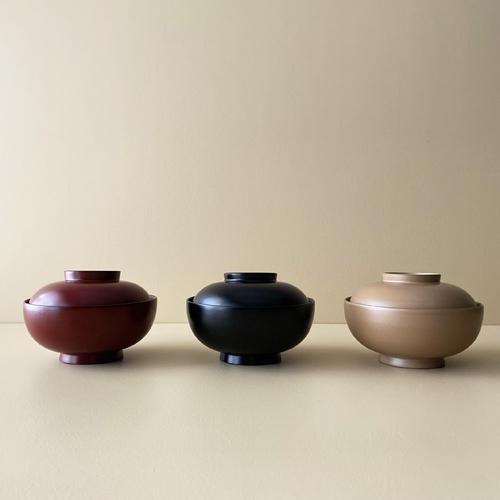 汁椀 翔 塗分 朱/黒 木製 漆塗り FC9-14/15 漆器の井助