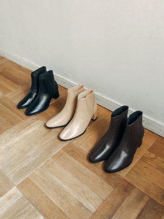 Side Gore Boots / Black, Brown, Beige,
