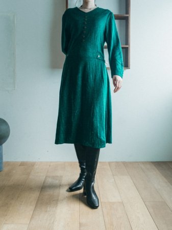 Waist Design Nep Yarn Dress