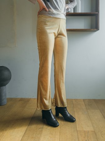Stretch Velour Flare Pants
