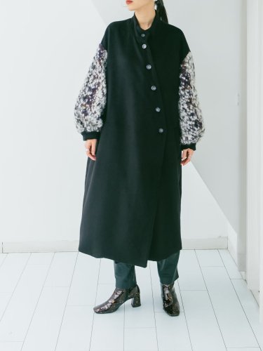sahara Mix Yarn Sleeve Coat