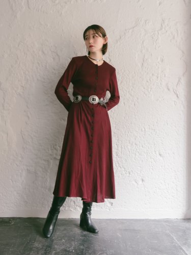 Acrylic Knit Dress Gown