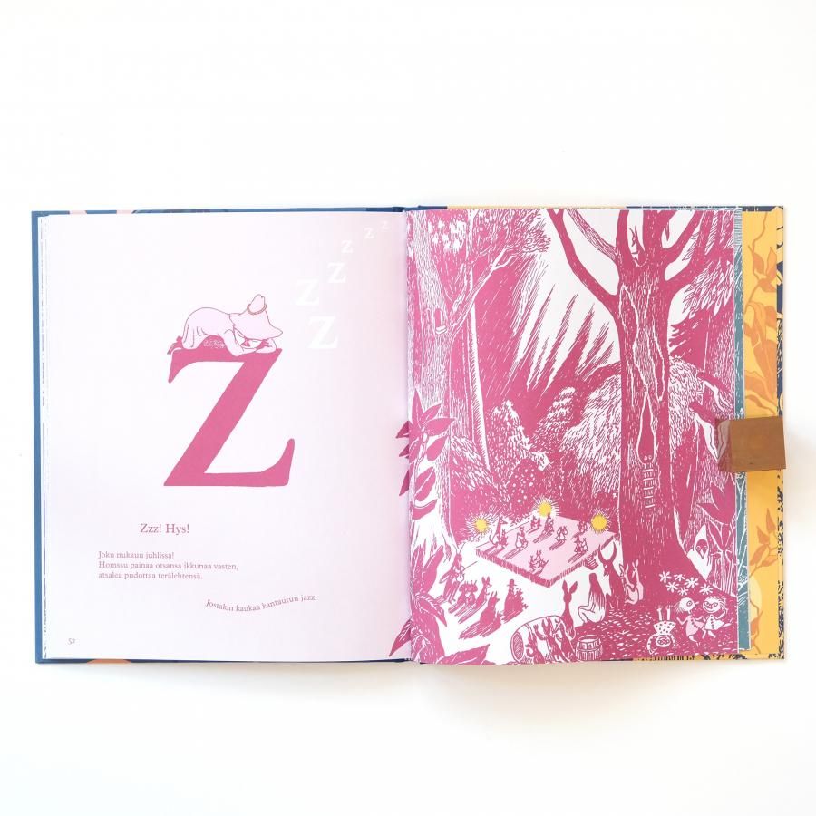 Onnelliset aakkoset ムーミン谷のアルファベットの本