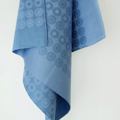 タンペラ ドラ・ユングのハーフリネンダマスク織り "Calendula"｜99×100
