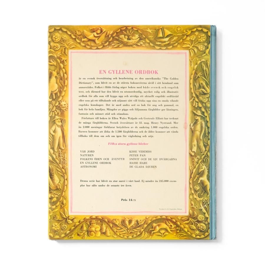 En gyllene Ordbok 英語とスウェーデン語の絵辞典