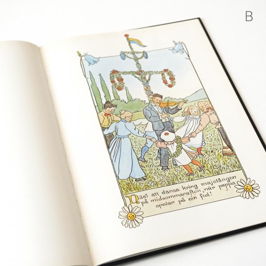 NO159 希少 アンティーク絵本 洋書 古書 エルサベスコフ 北欧