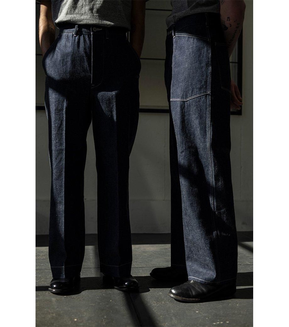 Mil Denim Trousers - PHIGVEL MAKERS & Co. Mil Denim Trousers - PHIGVEL MAKERS & Co.