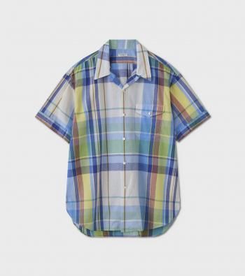 Madras Check Open Collar SS Shirt