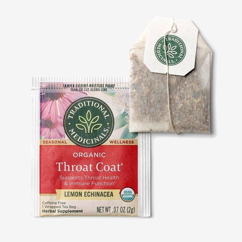 スロートコート/Throat Coat☆ハーブティー１箱【16Tea Bags】 Amazon | トラディショナル・メディシナル レモンエキナシア