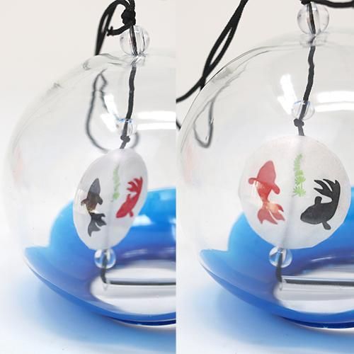 ふうりん　ニュースキン　製品☆ 風鈴金魚親子 （赤）再生産始めました！