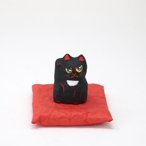 はりこーシカ 招き猫（黒）