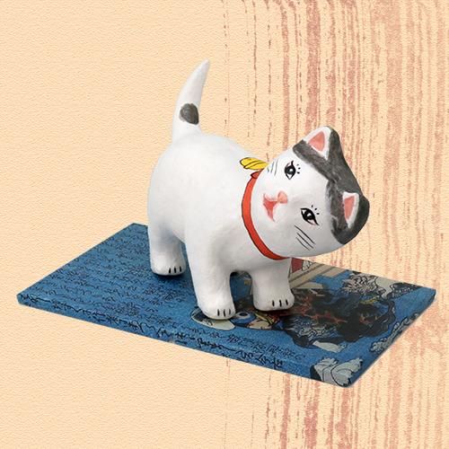 Ukiyo-e Cat hachi / amae 「浮世絵猫 はち／あまえ」