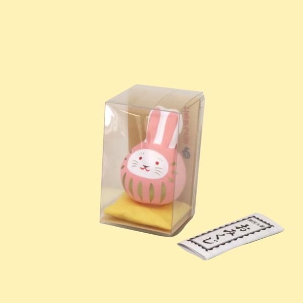 だるまになっちゃった！　うさぎ　タグ付き ちいかわ だるまになっちゃった！ころりん起き上がりこぼし