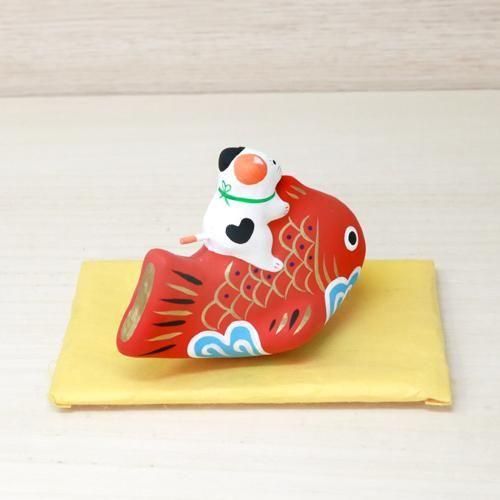 鯛乗り招き(みけねこ) | 福を呼ぶ縁起物