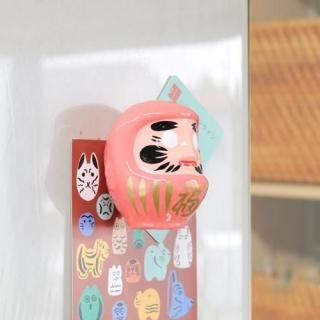 張り子マグネット だるま（黄） - ハリコ オンライン