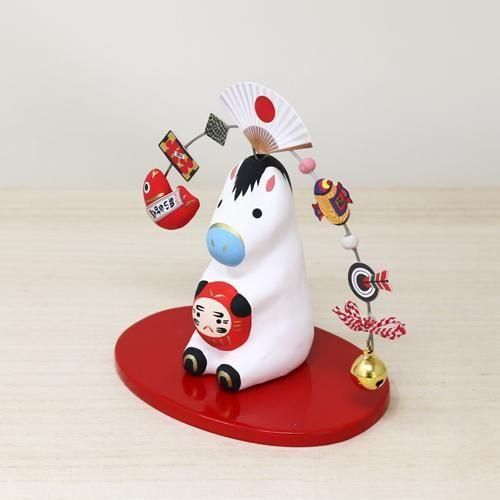 福乗せやじ 午 | 縁起物 - ハリコ オンライン