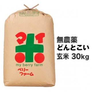 無農薬どんとこい玄米 30kg