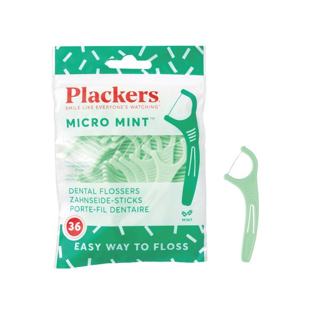 Plackers デンタルフロス マイクロクリーンミント味 36本